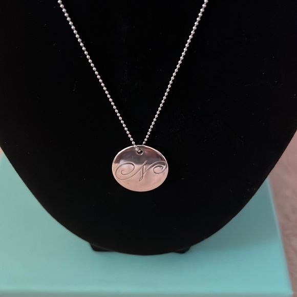 N disc charm on 18in mini bead chain - Picture 6 of 8